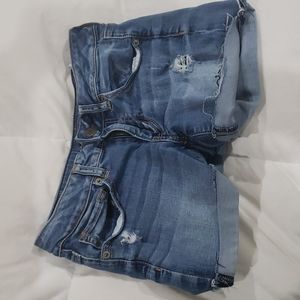 American Eagle Super Stretch blue jean shorts